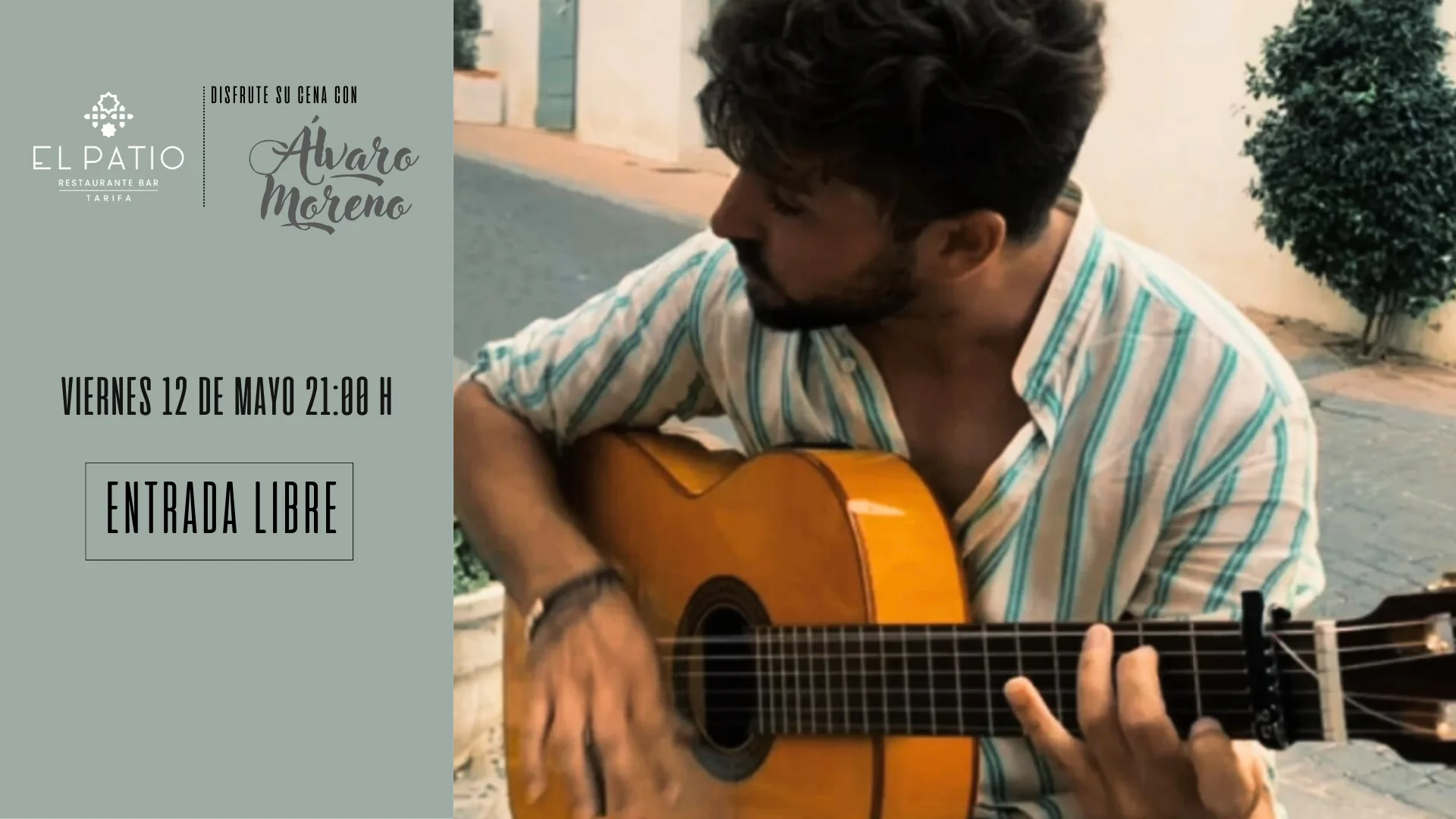 Álvaro Moreno en directo en El Patio, Tarifa