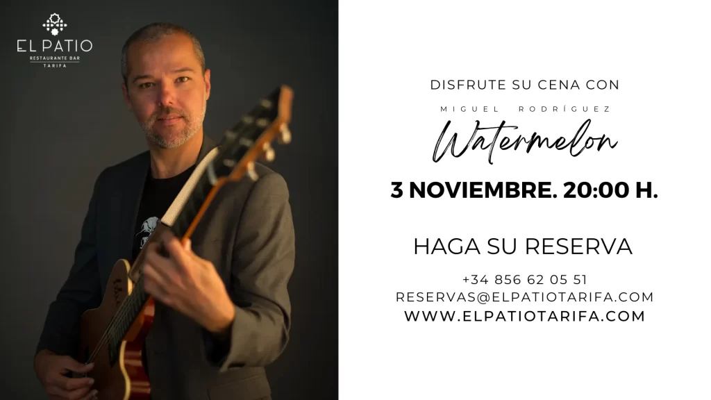 Miguel Rodríguez en El Patio. Viernes 3 de noviembre